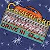 Retro Tossed Drive-In Signs in a Starry Sky - SALE! (1 YARD MINIMUM PURCHASE)