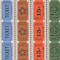 Fairy Tale Friends - Retro Carnival Ticket Vertical Stripe by American Jane