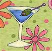 It’s a Chick Thing - Martinis Margaritas and Retro Flowers on Spring Green '