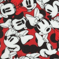 Minnie Tossed Pack in Red, Black and White