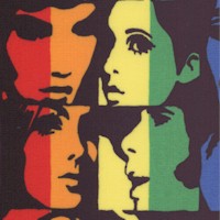 My Crowd - Retro Rainbow Portrait Squares