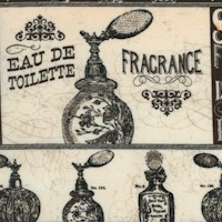 Parfum - Rows of Vintage Fragrance Bottles and Atomizers