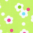 Pocketful of Posies - Retro Floral on Green
