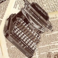 Cat Tales - Tossed Vintage Typewriters 