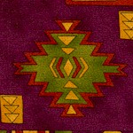 American Heritage 2 - Southwestern Blanket Motif on Burgundy