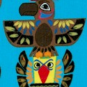 Indian Totem on Turquoise