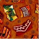 Spirit of the Southwest - Broken Pottery Pieces - SALE! (MINIMUM PURCHASE 1 YARD)