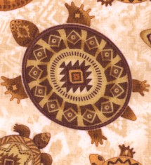 Southwest Style Turtles on Textured Beige