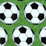 Stonehenge Kids:Soccer Ball Rows on Green