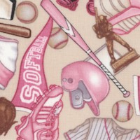 Pretty Sporty - Tossed Girls Softball Equipment by Dan Morris