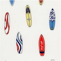 Pleasures and Pastimes - Small Scale Surfboards on Ivory (Digital)