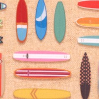 Tropical Gardens - Small Scale Surfboards on Sand