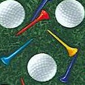 Tossed Golf Balls and Tees on Grass - BACK IN STOCK!