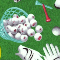 Hole in One - Tossed Golf Equipment on the Green by Whistler Studios