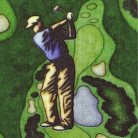 Chip Shot - Golfers Through the Years on Green by Dan Morris