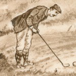 Golf Club - Vintage Golf Scenes - LTD. YARDAGE AVAILABLE (1.125 YARDS) MUST BE PURCHASED IN FULL