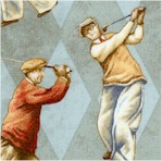 On the Green - Vintage Golfers on Argyle