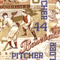 Play Ball - Vintage Baseball Scenic Collage