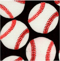 All Sports - Tossed Textured Baseballs on Black by Maria Kalinowski