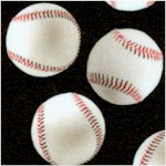 Sports Life 5 - Tossed Baseballs on Black