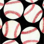 All Sports - Tossed Baseballs on Black by Maria Kalinowski