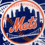 New York Mets - Tossed Logos - 58 Inches Wide!