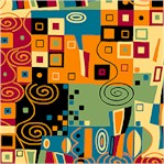 Esme - Klimt-Inspired Geometric Design 
