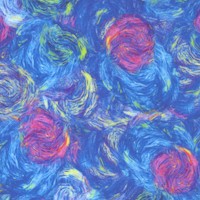 Wild Iris - Artist Inspired Abstract Swirly Splash by Chong-A Hwang