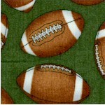 The Whole Nine Yards - Tossed Footballs on Green by Dan Morris