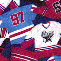 Power Play - Tossed Jerseys on Blue