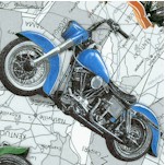 Coast to Coast - Tossed Motorcycles on U.S. Maps