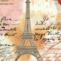 Je Taime Paris - French Landmarks in Sepia- LTD. YARDAGE AVAILABLE IN 2 PIECES