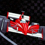 Formula Cars on Checkered Ground