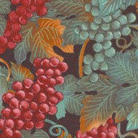 Indulgence - Richly-Detailed Grapevines on Black - LTD. YARDAGE AVAILABLE