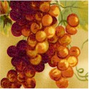 Gourmet Grocer - Luscious Grapevines on Mottled Beige