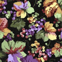 Elm Creek Quilts - Rose’s Collection Grapevines on Black