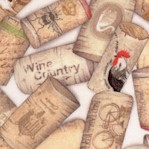 Uncork and Unwind - Tossed Wine Bottle Corks by Mary Lake Thompson