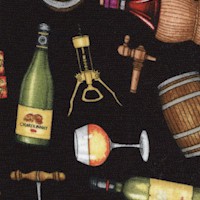 Perfectly Vintage - Tossed Small-Scale Wine Bottles, Glasses and Equipment by Dan Morris