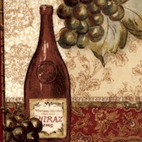 Taste of Tuscany - Elegant Wine and Grape Collage
