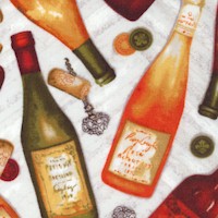 After Five - Tossed Wine Bottles, Corks and Corkscrews by Mary Beth Baker