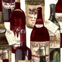 Vineyard Classics - Vintage wine Bottles on Cream