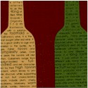 Vineyard Collection - Bottle Silhouettes on Burgundy - LTD. YARDAGE AVAILABLE 