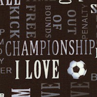 Born to Score - Soccer Terms Collage in Black, Gray and White