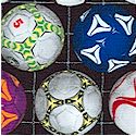 Sports Collection - Small-Scale Soccer Balls in Rows