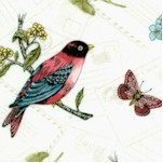 Vintage Journal - Beautiful Birds and Butterflies