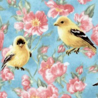 Sweet Chickadees and Cherry Blossoms