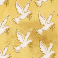 Faith - Doves of Peace on Mottled Gold by Whistler Studios