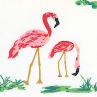 West Palm - Flamingo Field Pearl by Katie Skoog