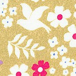 Faith  Hope and Love - Elegant Doves and Flowers on Metallic Gold
