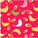 Hopscotch - Tossed Birds on Pink - SALE!